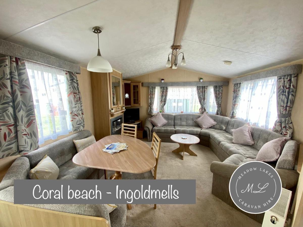 Coral Beach - Row 73 Van 2, Central Heating, Wifi, Bed Linen - Meadow Lakes Caravan & Lodge Hire Ingoldmells Exteriör bild